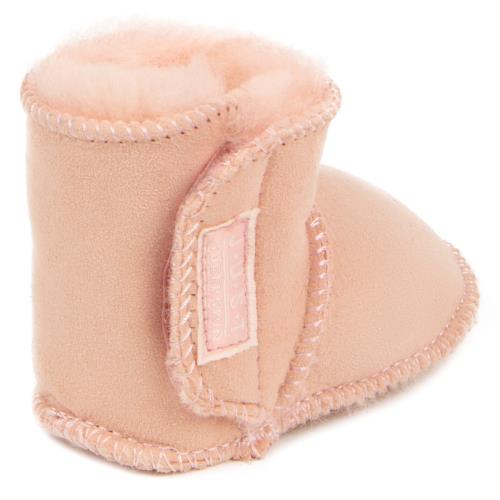 Babies Adelphi Sheepskin Booties Baby Pink Extra Image 2